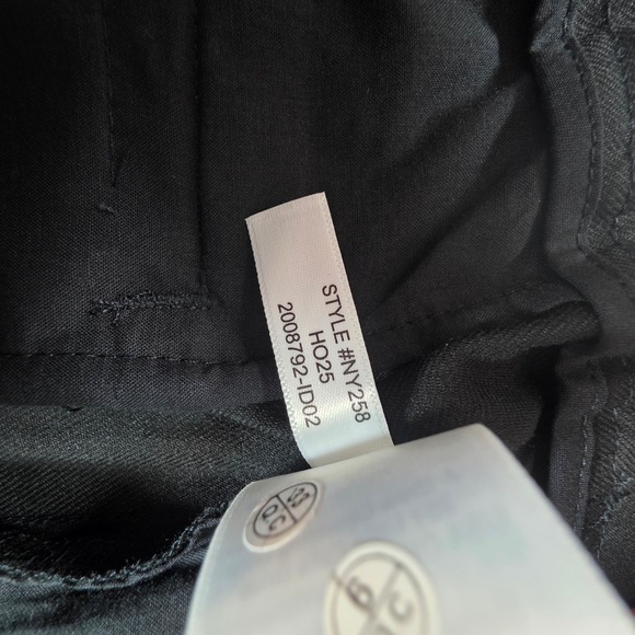 Madewell Women 14 Slouchy Black Trousers Pleated Wide Leg Brushed Twill - Picture 8 of 13